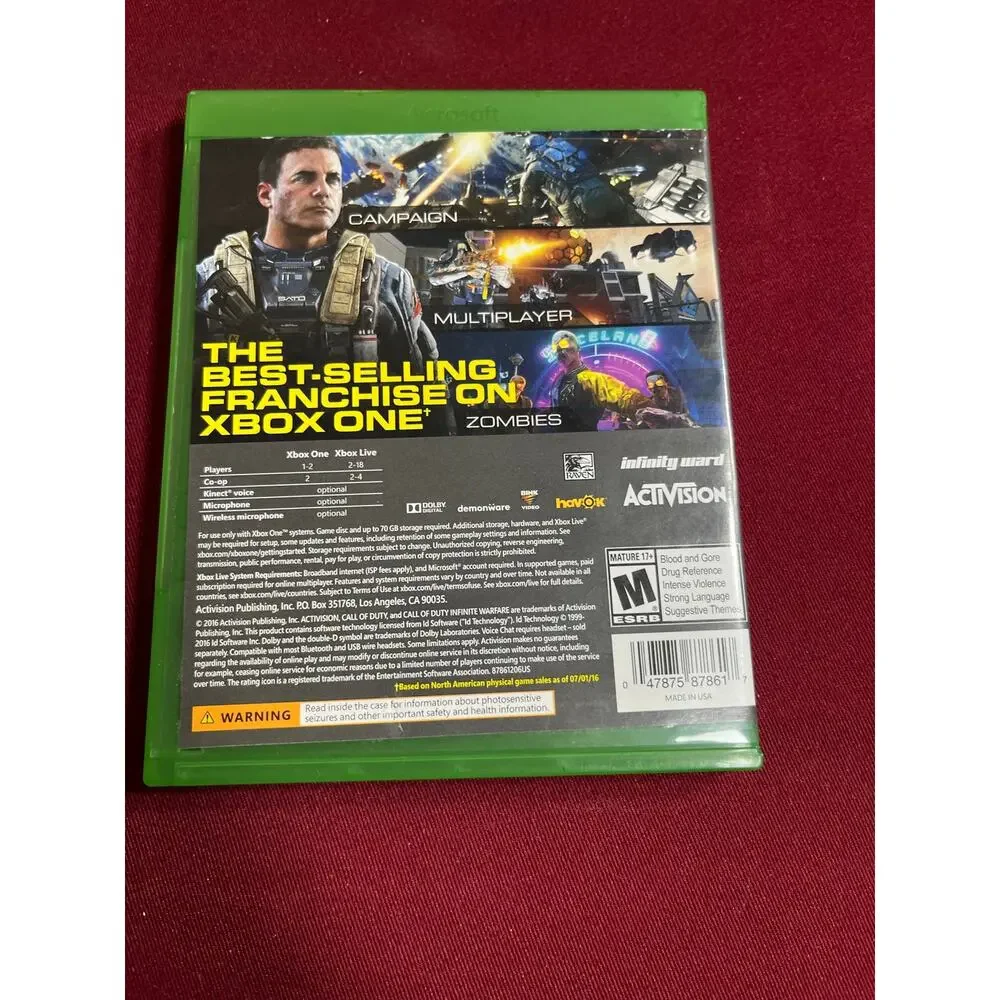 Xbox One Call Of Duty Infinite WarFare-Good Condition